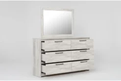 Baylie White Dresser/Mirror 7 Baylie White Dresser/Mirror -Home Furniture 303981 white mdf dresser and mirror set side 19