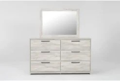 Baylie White Dresser/Mirror