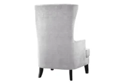 Talia Silver Croc Highback Accent Chair -Home Furniture 304060 silver fabric accent chair back 82