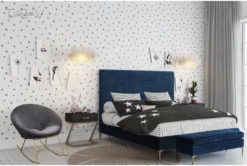 Blake Grey Rocking Chair -Home Furniture 304174 grey fabric rocker room 85