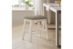 Fideo White Counter Height Stool Set Of 2 -Home Furniture 304386 white wood counter height stool room 86