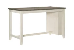 Fideo White 60" Counter Height Table 8 Fideo White 60" Counter Height Table -Home Furniture 304387 white wood counter height table side 14