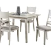Josie White 48" Dining Set For 4