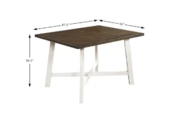 Leland 48" Dining Set For 4 -Home Furniture 304399 white wood dining set detail 44