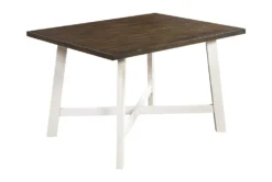 Leland 48" Dining Set For 4 -Home Furniture 304399 white wood dining set side 14