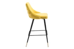 Modern Yellow Bar Stool -Home Furniture 304440 yellow metal bar stool detail 44