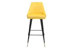Modern Yellow Bar Stool -Home Furniture 304440 yellow metal bar stool detail 45
