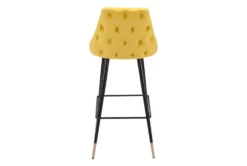 Modern Yellow Bar Stool -Home Furniture 304440 yellow metal bar stool detail 46