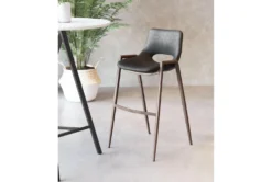 Modern Black Bar Stool Set Of 2 -Home Furniture 304446 black metal bar stool room 85