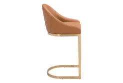 Contemporary Tan Counter Stool -Home Furniture 304459 beige metal dining chair detail 44