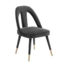 Terra Dark Grey Velvet Dining Chair