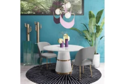 Shirley Light Grey Velvet Dining Chair -Home Furniture 304676 grey fabric dining chair room 86