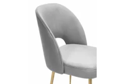 Shirley Light Grey Velvet Dining Chair -Home Furniture 304676 grey fabric dining chair side 14
