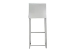 Mark White Stainless Steel Barstool Set Of 2 -Home Furniture 304736 white fabric bar stool back 82