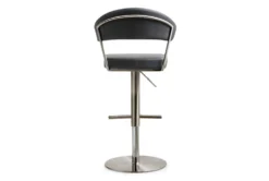 Cam Black On Black Adjustable Steel Barstool -Home Furniture 304768 black fabric bar stool back 83