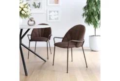 Kevin Dark Brown Dining Chair 20 Kevin Dark Brown Dining Chair -Home Furniture 304858 metal room 85