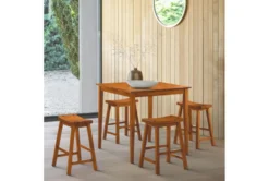 Marcel Natural 36" Counter Set For 4 -Home Furniture 304896 natural wood dining set room 86