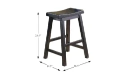 Marcel Black 36" Counter Set For 4 -Home Furniture 304897 wood detail 44