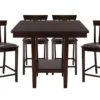 Sedley Espresso 40" Counter Set For 4