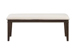 Maynard 48" Dark Brown Bench -Home Furniture 304900 wood front 02 1