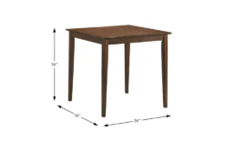 Marcel Brown 36" Counter Set For 4 -Home Furniture 304918 brown wood counter height set detail 44