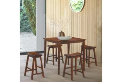 Marcel Brown 36" Counter Set For 4 -Home Furniture 304918 brown wood counter height set room 86