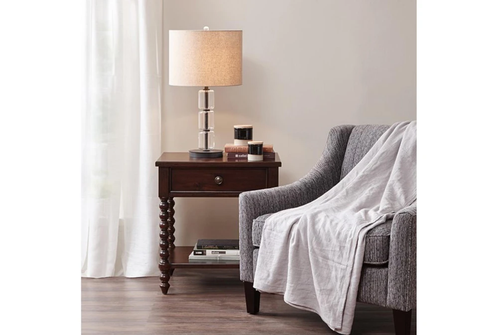 Spindle Brwn 1-Drawer Nightstand 4 Spindle Brwn 1-Drawer Nightstand - Image 4