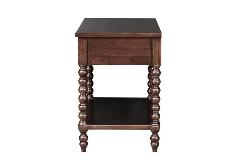 Spindle Brwn 1-Drawer Nightstand 3 Spindle Brwn 1-Drawer Nightstand - Image 3