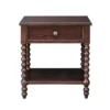Spindle Brwn 1-Drawer Nightstand