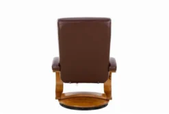 Boden Brown Faux Leather Reclining Swivel Chair And Ottoman 5 Boden Brown Faux Leather Reclining Swivel Chair And Ottoman -Home Furniture 304975 brown polyurethane chair and ottoman set back 82