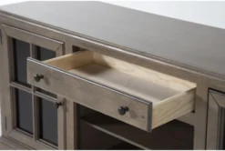 Preston II 70" Tv Stand -Home Furniture 305219 beige wood media console detail 44