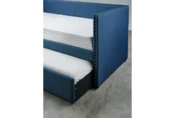 Tulney Blue Twin Upholstered Daybed With Trundle 23 Tulney Blue Twin Upholstered Daybed With Trundle -Home Furniture 305506 blue fabric daybed detail 45 1