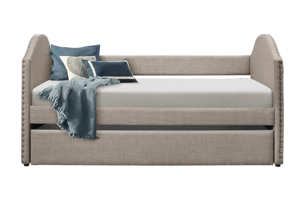 Grayson Twin Upholstered Daybed With Trundle 2 Grayson Twin Upholstered Daybed With Trundle - Image 2