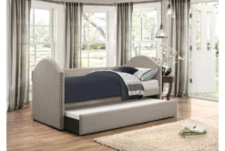 Grayson Twin Upholstered Daybed With Trundle 11 Grayson Twin Upholstered Daybed With Trundle -Home Furniture 305530 grey fabric daybed room 86