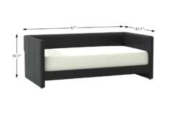 Marcelo Twin Daybed 10 Marcelo Twin Daybed -Home Furniture 305538 black fabric daybed detail 44 1