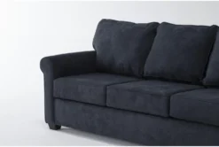 Athos Midnight Blue 77" Full Sleeper Sofa -Home Furniture 305928 blue fabric sleeper detail 45