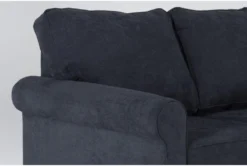 Athos Midnight Blue 77" Full Sleeper Sofa -Home Furniture 305928 blue fabric sleeper detail 46