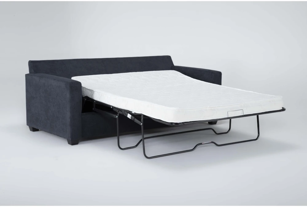 Aramis Midnight Blue 75" Full Sleeper Sofa 3 Aramis Midnight Blue 75" Full Sleeper Sofa - Image 3