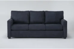 Aramis Midnight Blue 83" Queen Sleeper Sofa