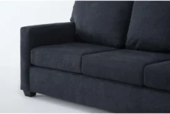 Aramis Midnight Blue 83" Queen Sleeper Sofa With Reversible Chaise 12 Aramis Midnight Blue 83" Queen Sleeper Sofa With Reversible Chaise -Home Furniture 305966 blue fabric reversible sofa chaise detail 45