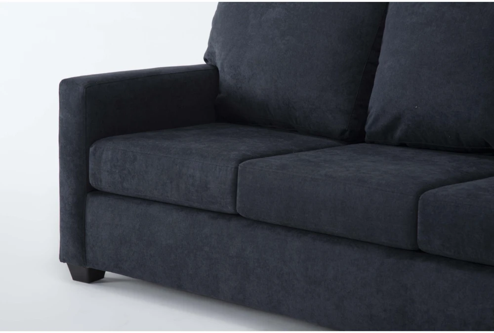 Aramis Midnight Blue 83" Queen Sleeper Sofa With Reversible Chaise 5 Aramis Midnight Blue 83" Queen Sleeper Sofa With Reversible Chaise - Image 5