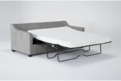 Porthos Vintage 80" Queen Sleeper Sofa 9 Porthos Vintage 80" Queen Sleeper Sofa -Home Furniture 306001 grey fabric sleeper side 19