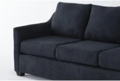 Porthos Midnight Blue 80" Queen Sleeper Sofa With Reversible Chaise -Home Furniture 306013 blue fabric reversible sofa chaise detail 45
