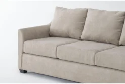 Porthos Cream 80" Queen Sleeper Sofa With Reversible Chaise -Home Furniture 306025 beige fabric reversible sofa chaise detail 46