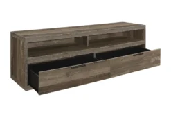 Hazel Dell 64" Tv Stand -Home Furniture 306173 brown wood media console detail 44