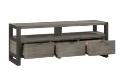 Lakeshore 58" Tv Stand -Home Furniture 306178 brown wood media console detail 44