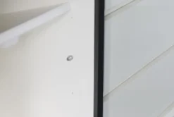 White 3 Drawer 2 Door Sideboard -Home Furniture 307279 white wood cabinet detail 48