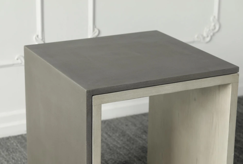 Natural Oak + Grey Accent Table 3 Natural Oak + Grey Accent Table - Image 3