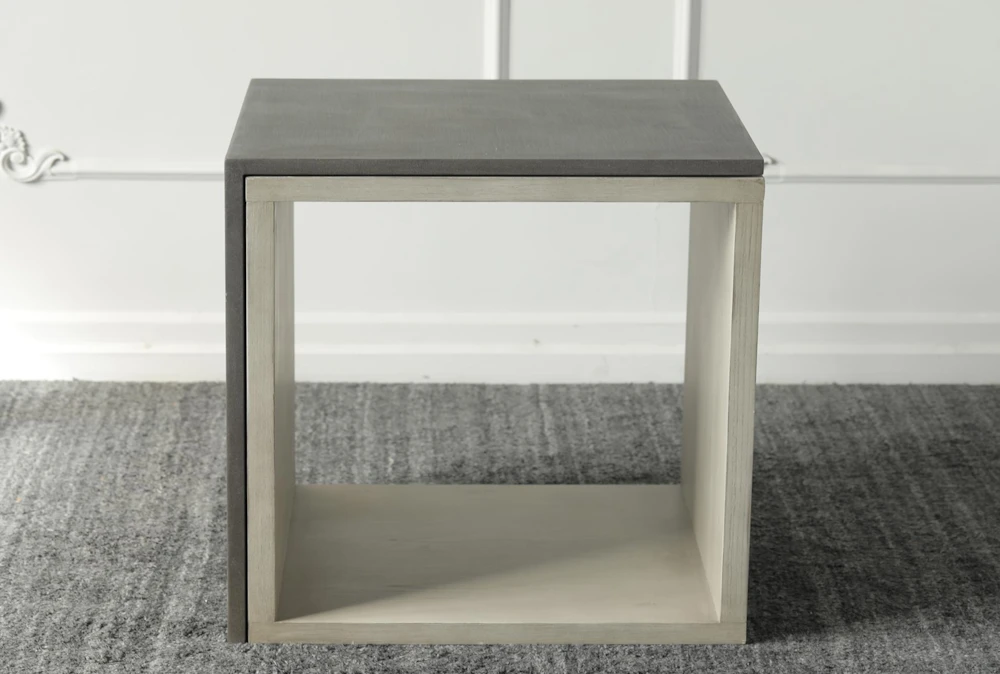 Natural Oak + Grey Accent Table 2 Natural Oak + Grey Accent Table - Image 2