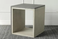 Natural Oak + Grey Accent Table